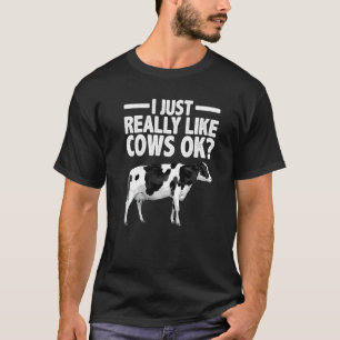 Camiseta Vaca Para Homens Mulheres Pecuária Leiteira Vaca