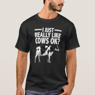 Camiseta Vaca Para Homens Mulheres Pecuária Vaca Leiteira