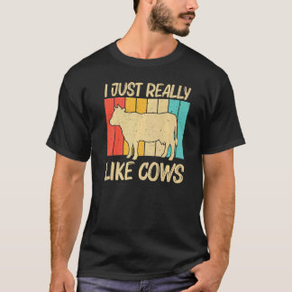 Camiseta Vaca Para Homens Mulheres Vaqueiro Pecuária Leitei