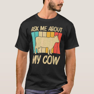 Camiseta Vaca Para Homens Vaca Agricultura De Leite