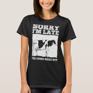 Camiseta Vaca Para Homens Vaca Exploradoras Agrícolas