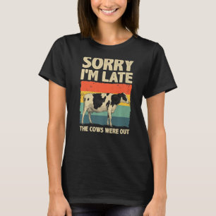 Camiseta Vaca Para Homens Vaca Exploradoras Agrícolas