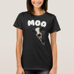 Camiseta Vaca Para Homens Vaca Exploradores De Fazendas Lát