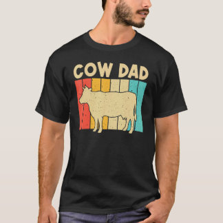 Camiseta Vaca Para Pai Pai Vaca Fazendeiro Pecuária Leiteir