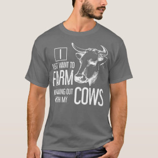 Camiseta Vaca-Presente Do Agricultor