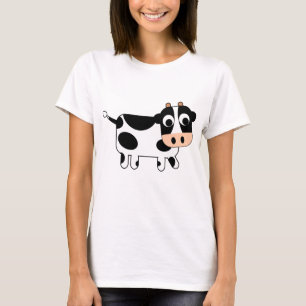 Camiseta Vaca preto e branco bonito
