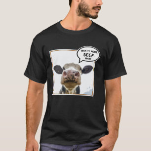 Camiseta Vaca Qual é o seu animal de carne bovina