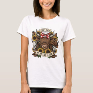 Camiseta Vaca Sagrada 100 Dias de Escola Ocidental Boho T C
