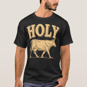 Camiseta Vaca Sagrada Citações Engraçadas Piada Gráfico Eng