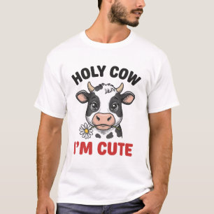 Camiseta Vaca Sagrada Eu Sou Fofa Vaca Engraçada Desenho Vi