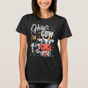 Camiseta Vaca Santa Sou Doze Tema de Fazenda de Vacas de 12