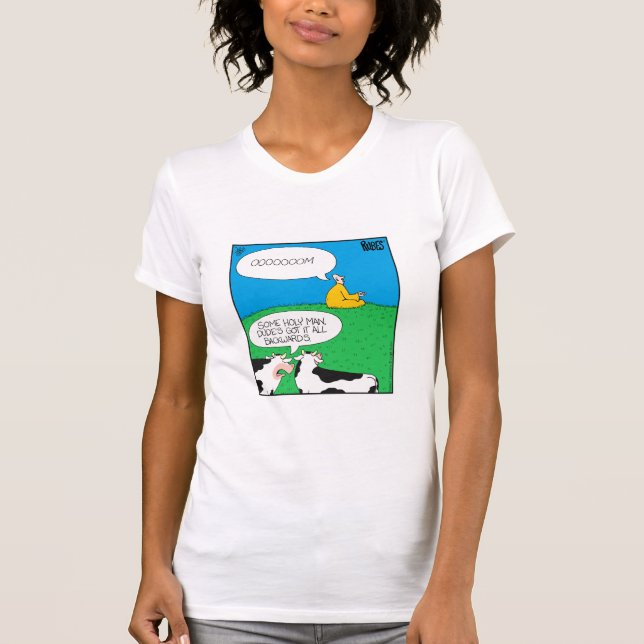 Camiseta Vaca santamente! (Frente)