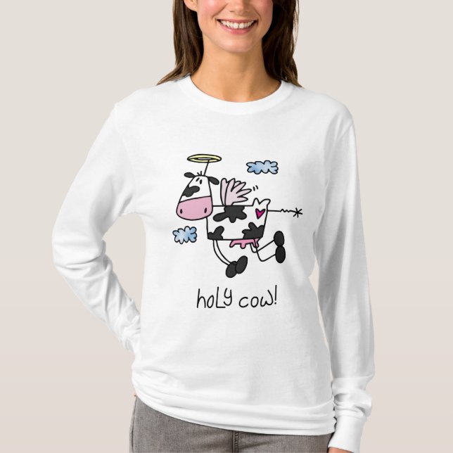 Camiseta Vaca santamente! (Frente)