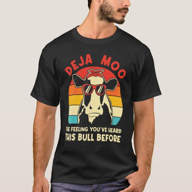 Camiseta Vaca Sarcástica Deja Moo (Frente)