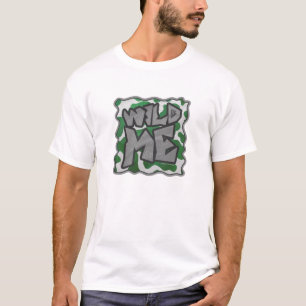 Camiseta Vaca Selvagem Me Verde e Branco Impresso