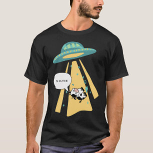 Camiseta Vaca Sendo Abduzida Por Aliens