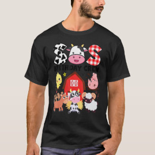 Camiseta Vaca Sis Aniversário Tema Fazenda Da Tripulação