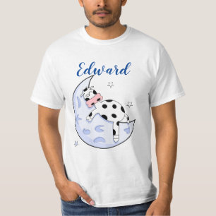 Camiseta Vaca sobre a Lua