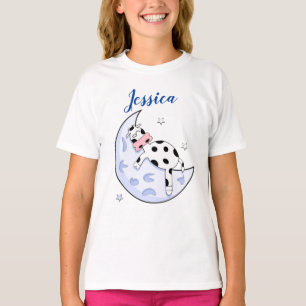 Camiseta Vaca sobre a Lua 