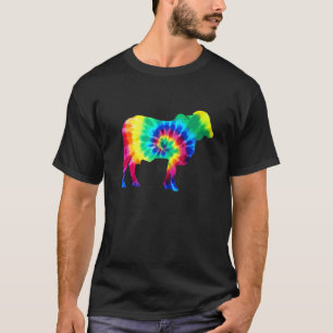 Camiseta Vaca Tie Dye Vintage Hippie Animal de Fazenda Faze
