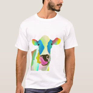 Camiseta Vaca única colorida