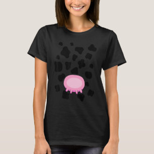 Camiseta Vaca Utters Figurino Bonito Homens do Dia das Brux