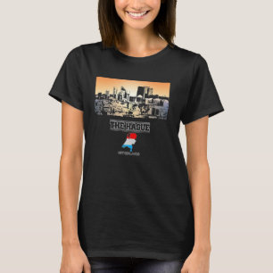 Camiseta Vacação Skyline Souvenir, países baixos da haga