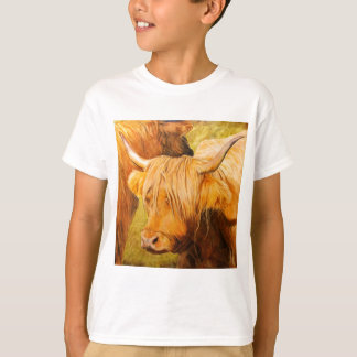 Camiseta Vacas das montanhas, gado escocês
