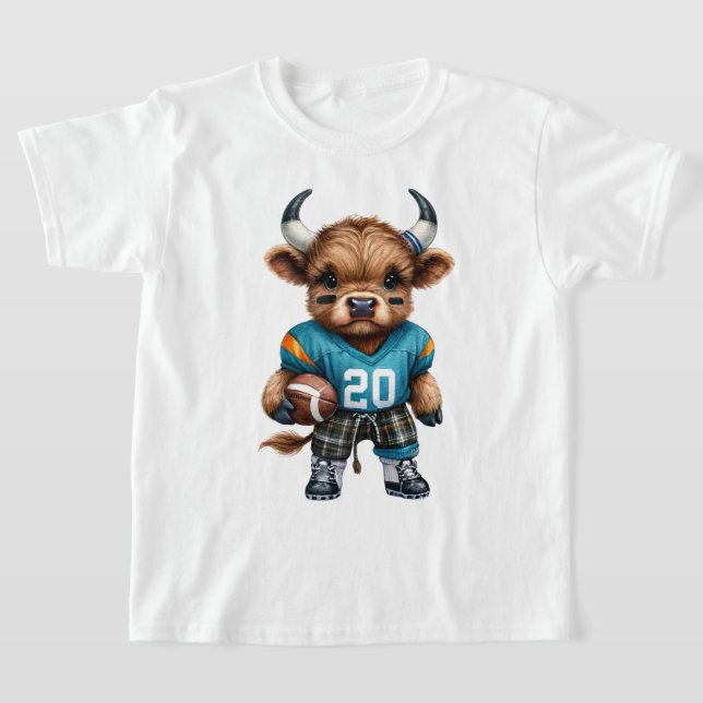 Camiseta Vacas das Terras Altas e Futebol (Postura )