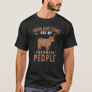 Camiseta Vacas das Terras Altas São Meu Animal Favorito da