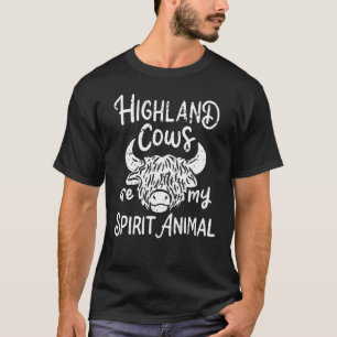 Camiseta Vacas das Terras Altas são o meu animal espiritual