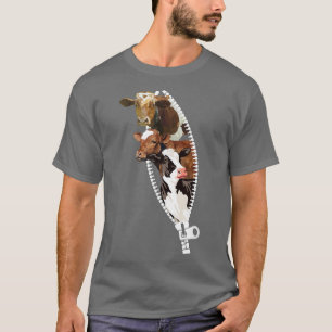 Camiseta Vacas De Aquarela, Cuta Para Vaca, Farmadora De Le