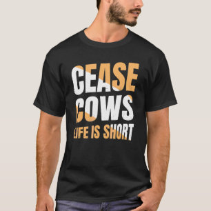Camiseta Vacas De Fazenda De Vaca A Vida É Curta