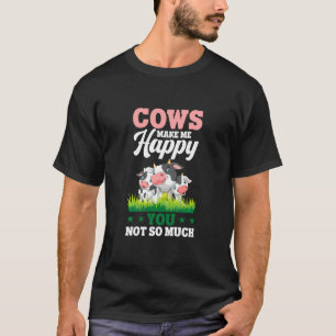 Camiseta Vacas De Fazenda De Vaca Me Tornam Feliz Você Não 