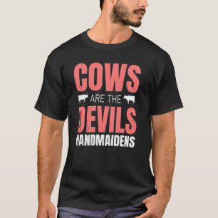 Camiseta Vacas De Fazenda De Vaca São Os Dispositivos De Mã