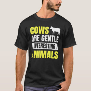 Camiseta Vacas De Fazenda São Animais Gentilosos Interessan