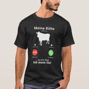 Camiseta Vacas De Meine Rufen Uma Ideia De Animais De Fazen