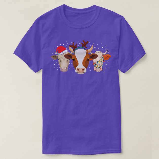 Camiseta Vacas de Natal Feio (Frente do Design)