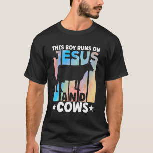 Camiseta Vacas de Roupa para fazendeiros de vaca para menin