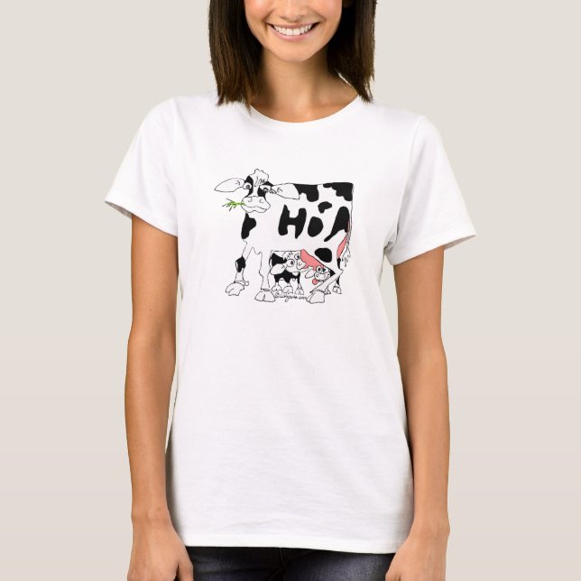 Camiseta Vacas deliciosas de Udderly (Frente)
