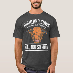 Camiseta Vacas do interior escocês fazem feliz Fazenda de F