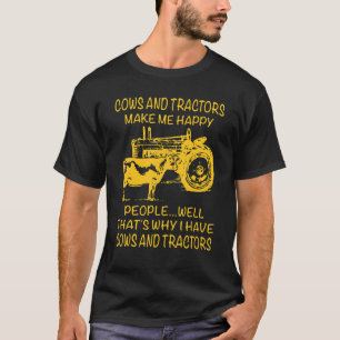 Camiseta Vacas E Tratores Me Fazem Pessoas Felizes Bem Isso