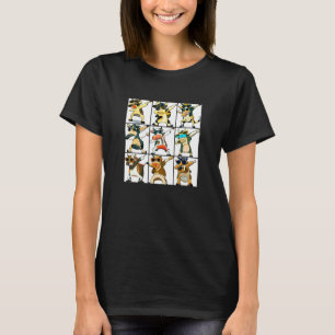 Camiseta Vacas fazendo Dabbing com Óculos de Sol Legais Ger