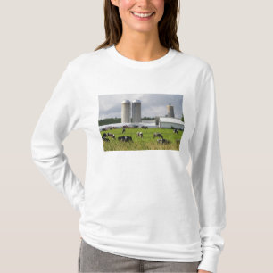 Camiseta Vacas leiteiras e fazenda perto do Condado de Tayl