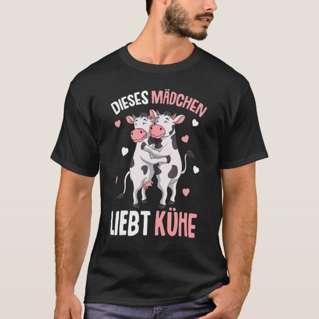 Camiseta Vacas Meninas Crianças Vaca (Frente)