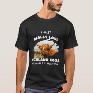 Camiseta Vacas peludas das Terras Altas da Escócia Amor