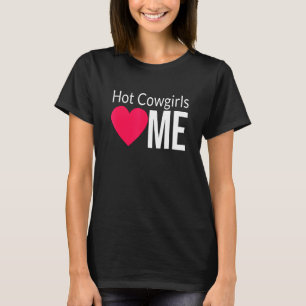 Camiseta Vacas Quentes Me Amam Vacas Quentes Coração Verme