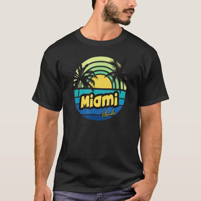 Camiseta Vacati da Família de Verão das Ilhas Miami Flórida (Frente)