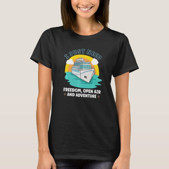 Camiseta Vacation Boating Boat Captain Cruise Ship Cruising (Frente)