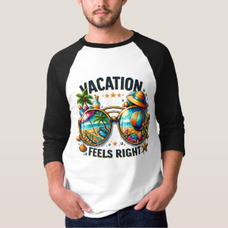 Camiseta Vacation Feels Right Raglan T-Shirt USA